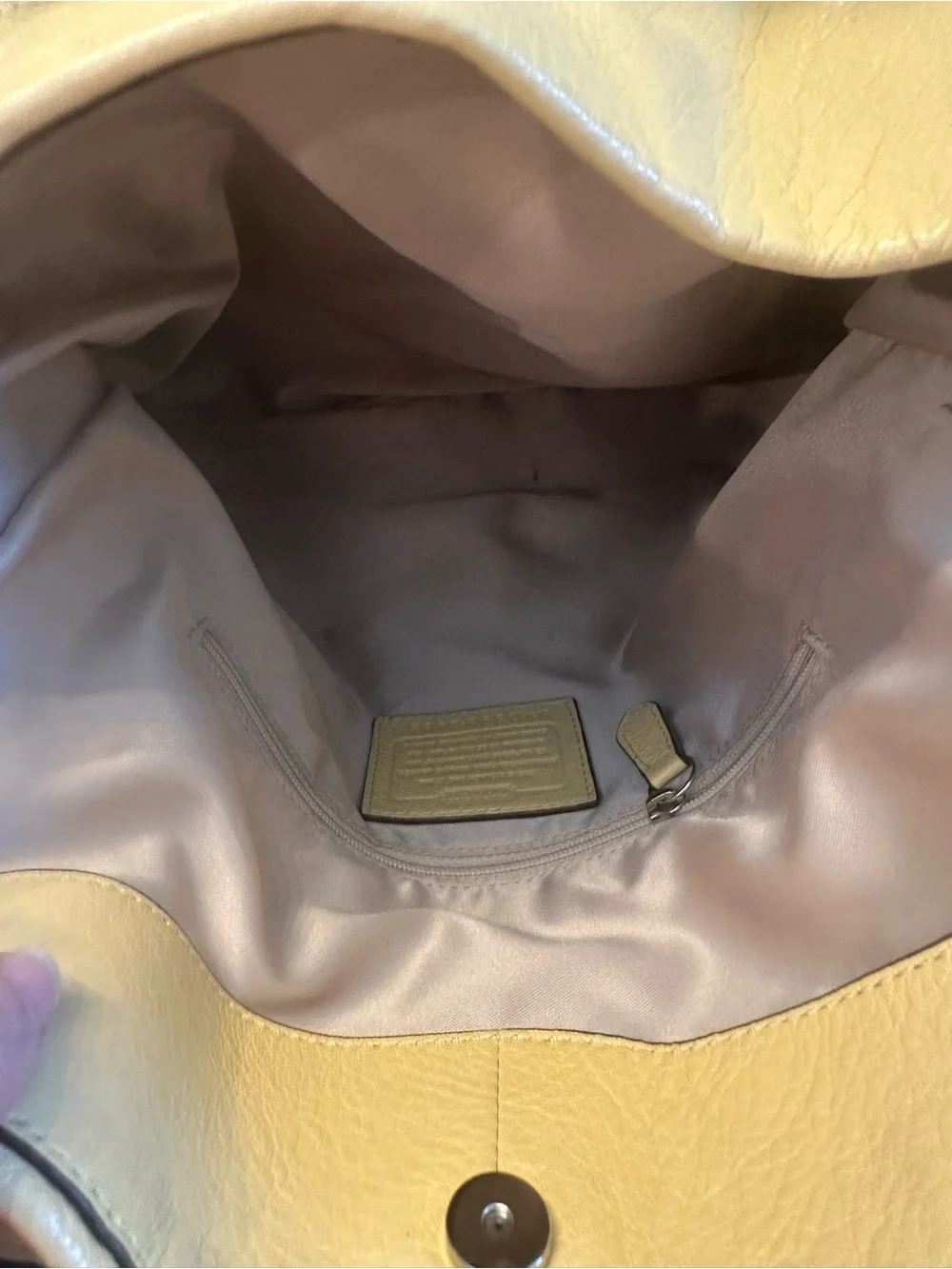 Coach #270 Madison Butter Yellow Phoebe Leather Shoulder Bag